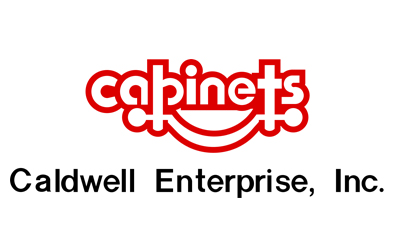 Cabinets, Caldwell Enterprise, Inc., logo denoting sponsorship.